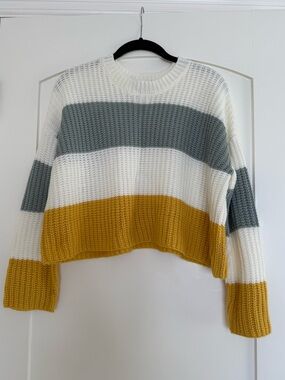 Sincerely Jules, Cropped Striped Sweater